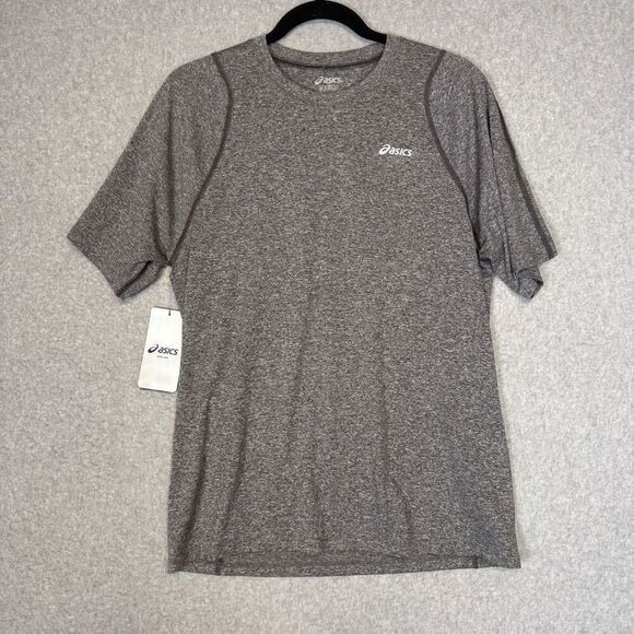 Brand New Asics Men's Size Small Everyday Grey Short Sleeve T-Shirt - Picture 1 of 7